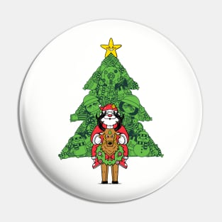 Christmas Doodle Pin