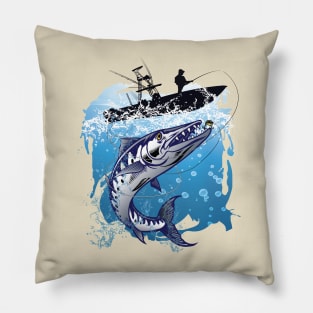 Fisherman Lure Fly Fishing Novelty Pillow