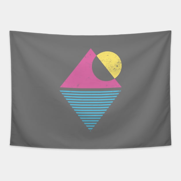 90s Mountain Sunset Tapestry by Vanphirst