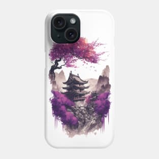 Japanese Scenery In Watercolor Phone Case