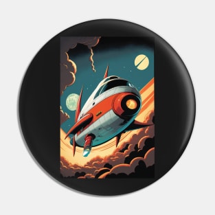 Retro Rocket! Pin