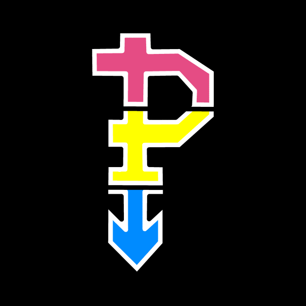 Pansexual Symbol - Pride Sexuality - Pan Identity - Pansexual by Bleeding Red Pride