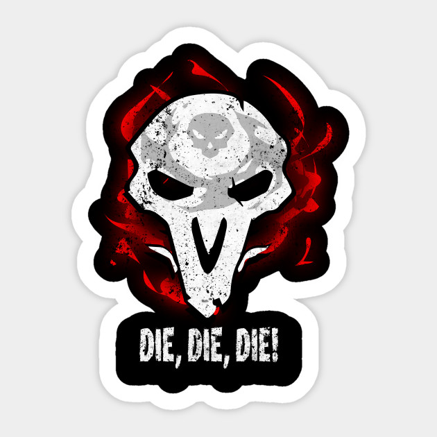 Reaper Overwatch Sticker Teepublic Uk