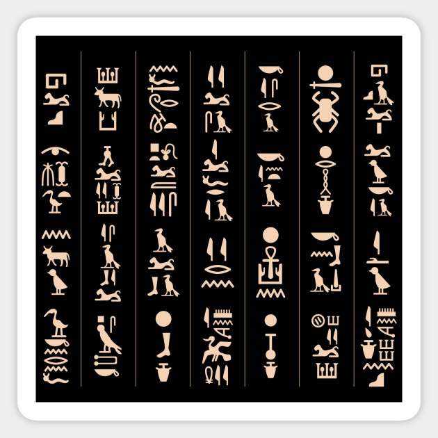 Egyptian Hieroglyphics design / Egyptian Ancient / Pyramids lover Egypt