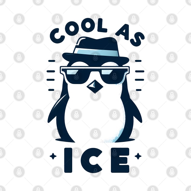 Cool as ice penguin by TaevasDesign