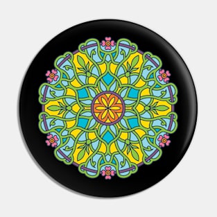 Colorful Mandala Pin