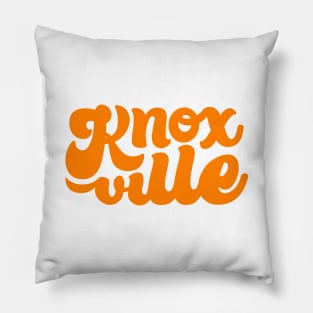 Knoxville Script - Orange Pillow