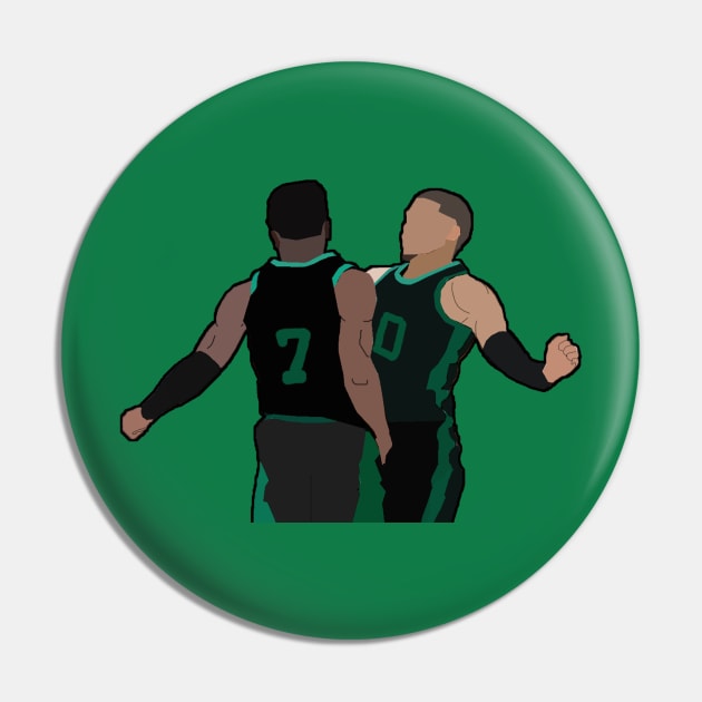 Jaylen Brown + Jayson Tatum Pin by xavierjfong