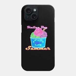 Italian Boy Summer Gelato Design Phone Case