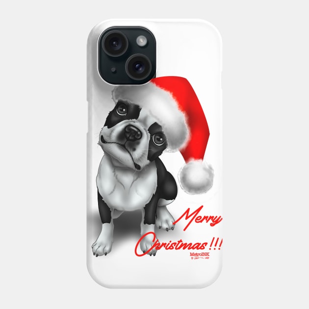 Christmas Edition Boston Phone Case by MetroInk