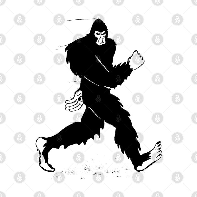 Funny Bigfoot Silhouette by Tesszero