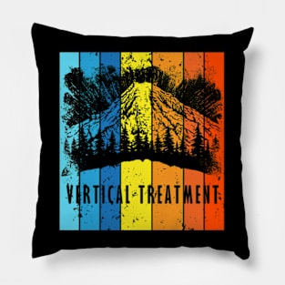 Vertical treatment vintage Pillow