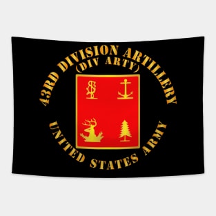 43rd Division Artillery - US Army w DUI Tapestry