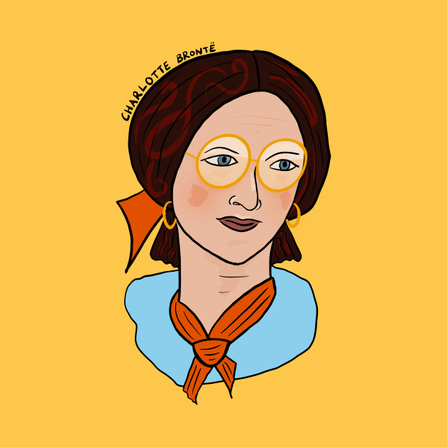 Modern Millennial Charlotte Bronte by iliketeasdesigns