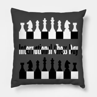 International Chess Day 20th July Pillow
