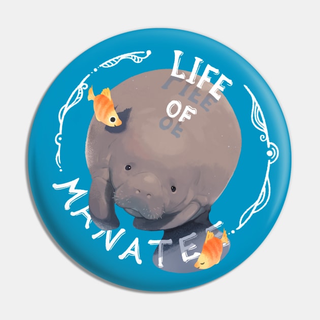 Manatee with his orange friends Pin by You Miichi