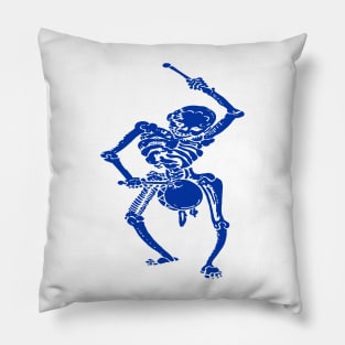 Civil War Federal Drummer Boy Skeleton In Blue Pillow