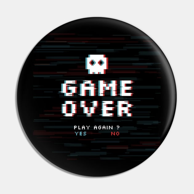 Game Over Pin by M2M
