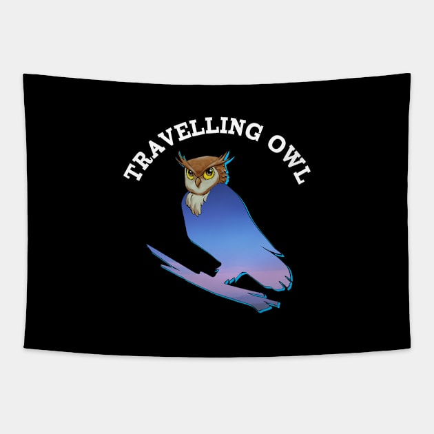 Travelling Owl Tapestry by souw83