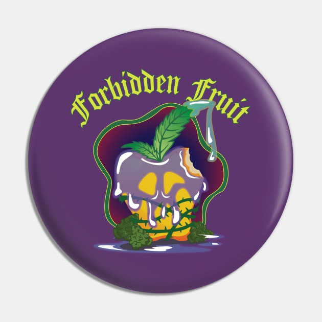 Forbidden Fruit (Yellow apple) Pin by KannaKulture