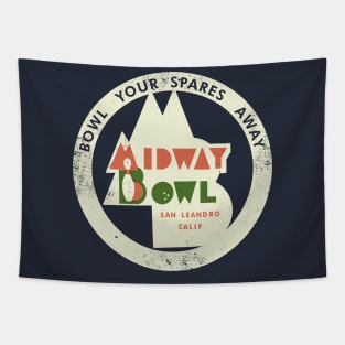 Retro Vintage Midway Bowl Tapestry