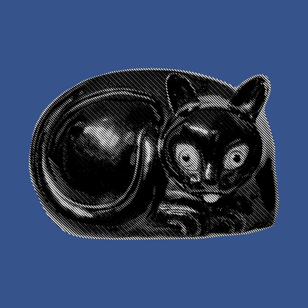 19th century Chinese Cat by pelagio