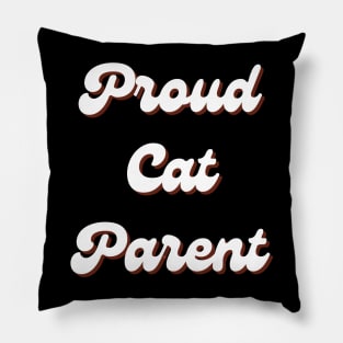 Cat Parent Retro Pillow