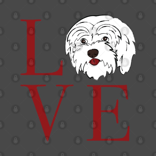 Maltese Love by The Wagging Willow