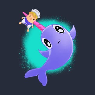 Sailor-Killing Friendly Narwhal T-Shirt