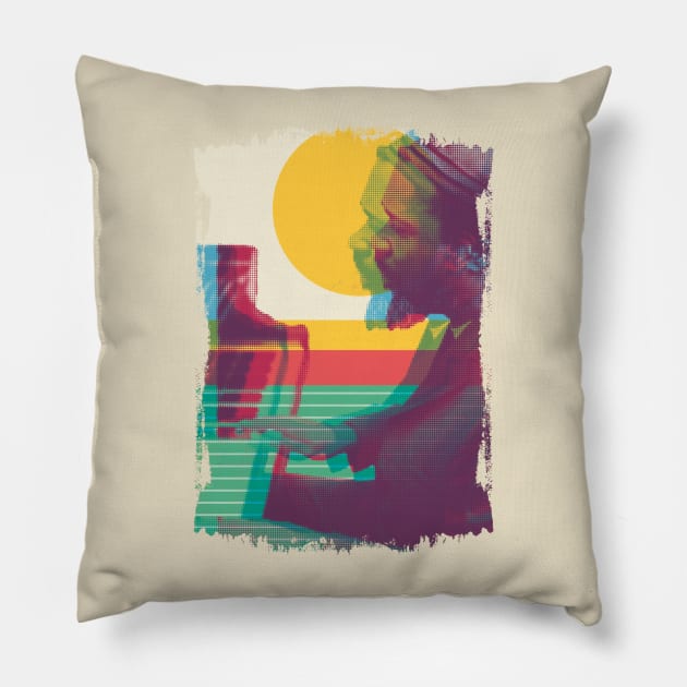 Thelonious Monk Pillow by HAPPY TRIP PRESS