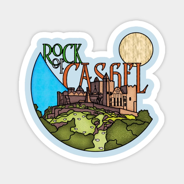 Rock of Cashel Stained Glass Magnet by jephwho