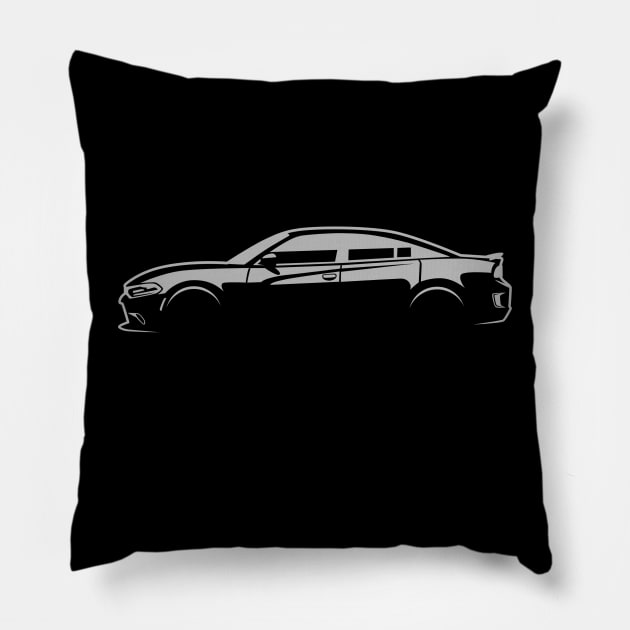 Charger 392 Scat pack Pillow by fourdsign