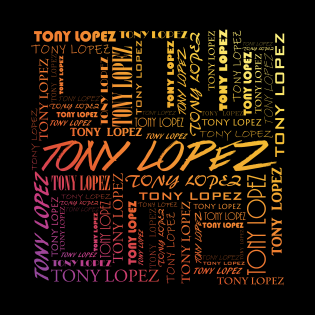 Tony Lopez Logo name pattern rainbow - Tiktok Lopez brothers | Hype house by Vane22april