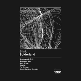 Spiderland / Minimalist Graphic Design Poster Tribute T-Shirt