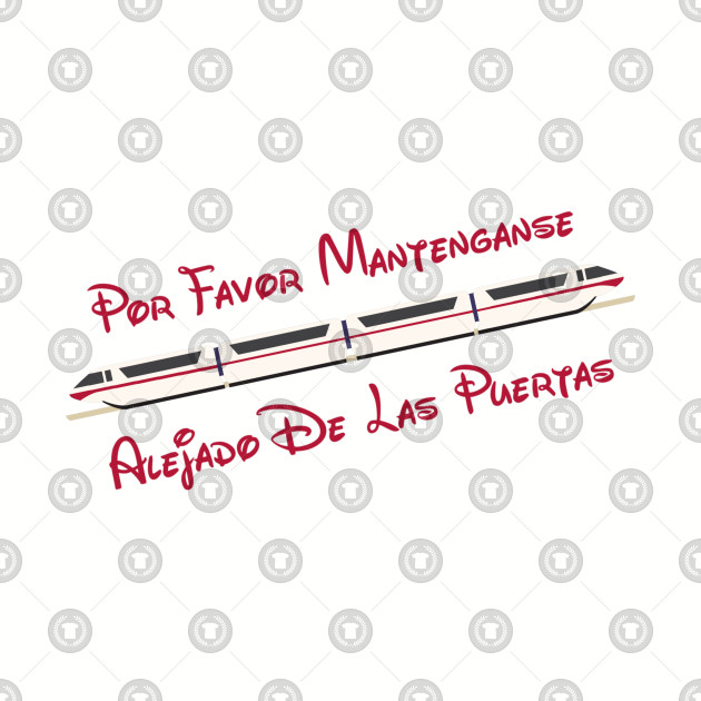 Monorail Please Stand Clear Of The Doors Spanish By Mpopsmsocks