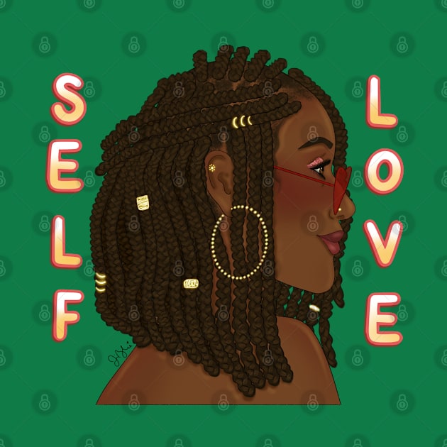 Self Love Box Braids Black Girl by My Depiction Addiction 