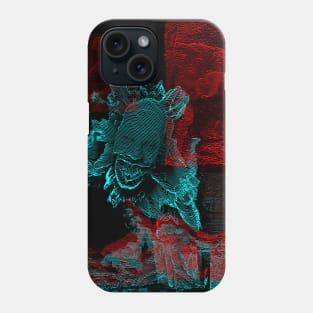 Digital Glitch Art Cursed Internet Image Design #6 Phone Case