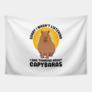 Sorry I wasn’t listening. I was thinking about Capybaras Tapestry