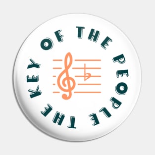 F Major the Key of the People (light) Pin