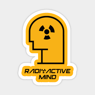 Radioactive Mind with Head shape in Yellow Color Magnet