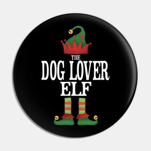 Dog Lover Elf Matching Family Group Christmas Party Pajamas Pin