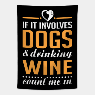 Dogs and Wine Tapestry