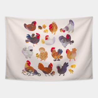 Chicken and Chick Tapestry