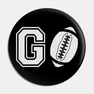 Football - Go football Pin