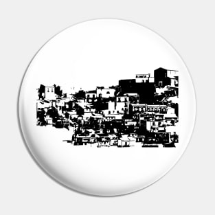 Italian City Landscape Pin