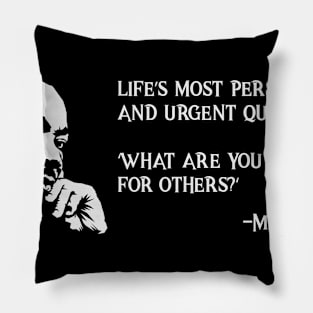 Martin Luther King Quote Freedom Protest MLK Gift Pillow