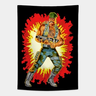 Gung Ho GI Joe toy art card Tapestry