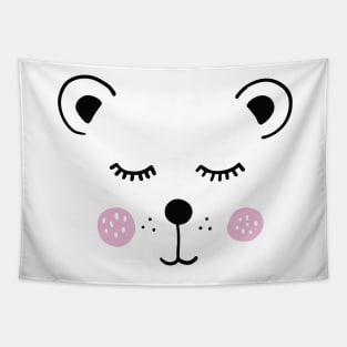 Cute bear illustration Tapestry