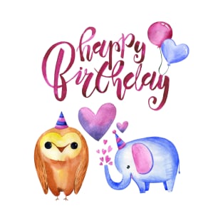 Happy Birthday little owl T-Shirt