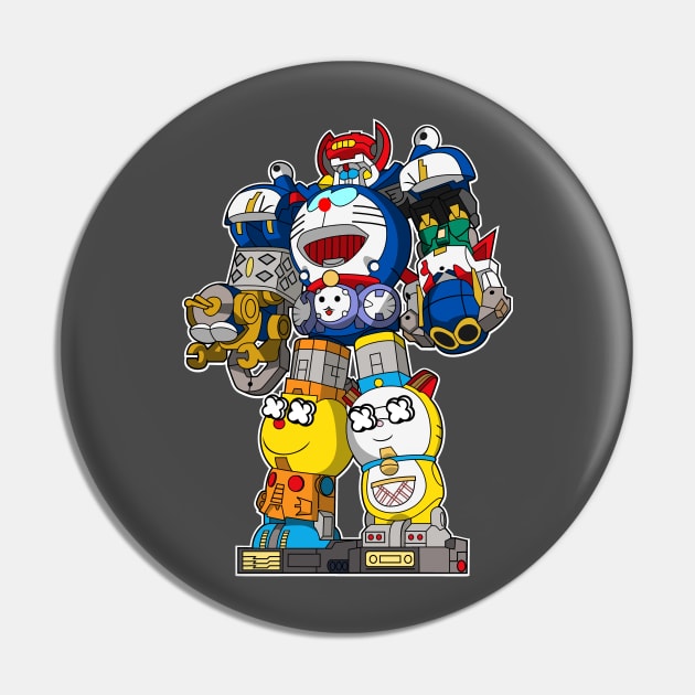 Robot Cat Doraemon Mech Pin by Mecha Design by MechaRon